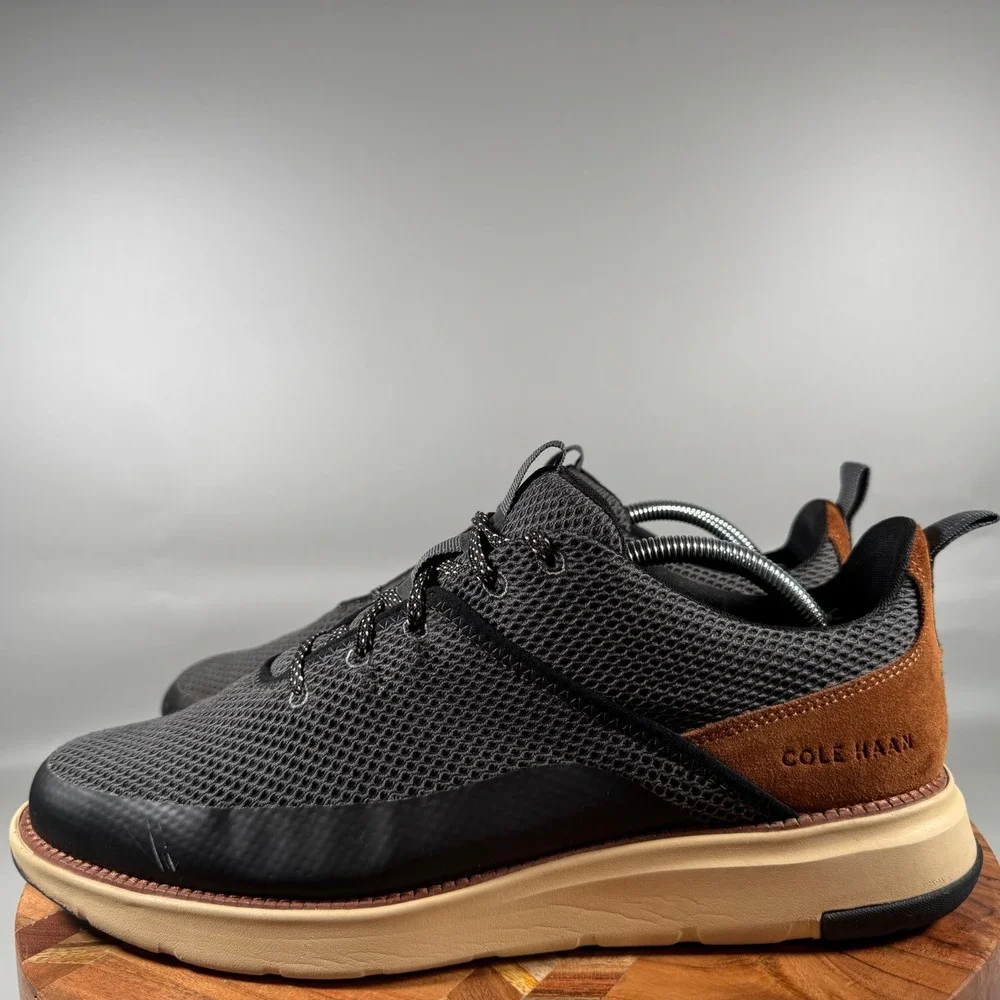 Cole Haan ZEROGRAND Journey Runner Mens‎ 11 Black Magnet British Tan C34651